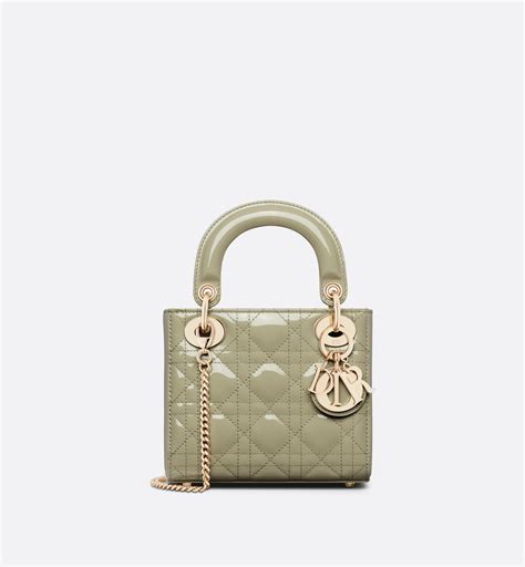 dior mini green bag|lady dior pouch bag.